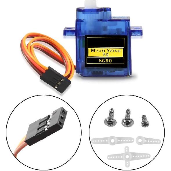 5 Pcs SG90 Micro Servo Motor Mini Servo SG90 9g Servo Kit Compatible with RC Helicopter Airplane Car Boat Robot Arm/Hand/Walking/Servo Door Lock
