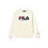 Fila Fleece Logo Casual Loose Pullover Long Sleeve Sweatshirt Unisex Sweatshirt Latex-White F51U249299FIV