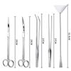 Aquarium Tank Aquascaping Tools Aquarium Scissor Tweezers Tool Stainless Steel Aquatic Plants Set for Aquarium Maintenance