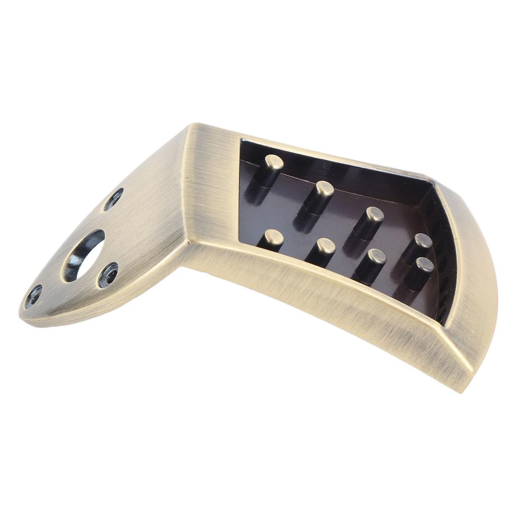 Mandolin Tailpiece Zinc Alloy Integrated Casting No Noise 8 String Traditional Mandolin Tailpiece with Screw