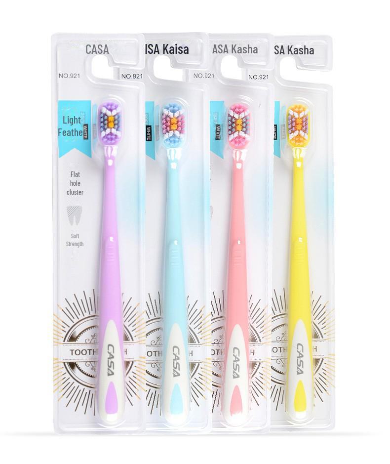 Kashawanmao Adult Soft Bristle Wide Head Toothbrush for Advanced Cleaning