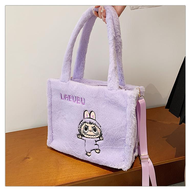 Плюшевая сумка через плечо Labubu для женщин, косметичка, милая сумка-инс, подарок на день рождения CLE