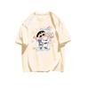 Summer Comic Style Crayon Shin Chan Print Pure Cotton Loose Casual T Shirt Y2K Unisexs Tops