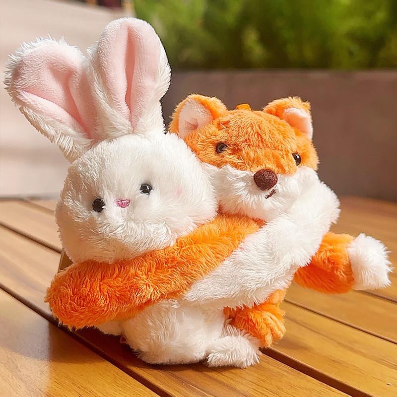 Cute Stuffed Animal Keyring With Soft Material For Backpack And Keys