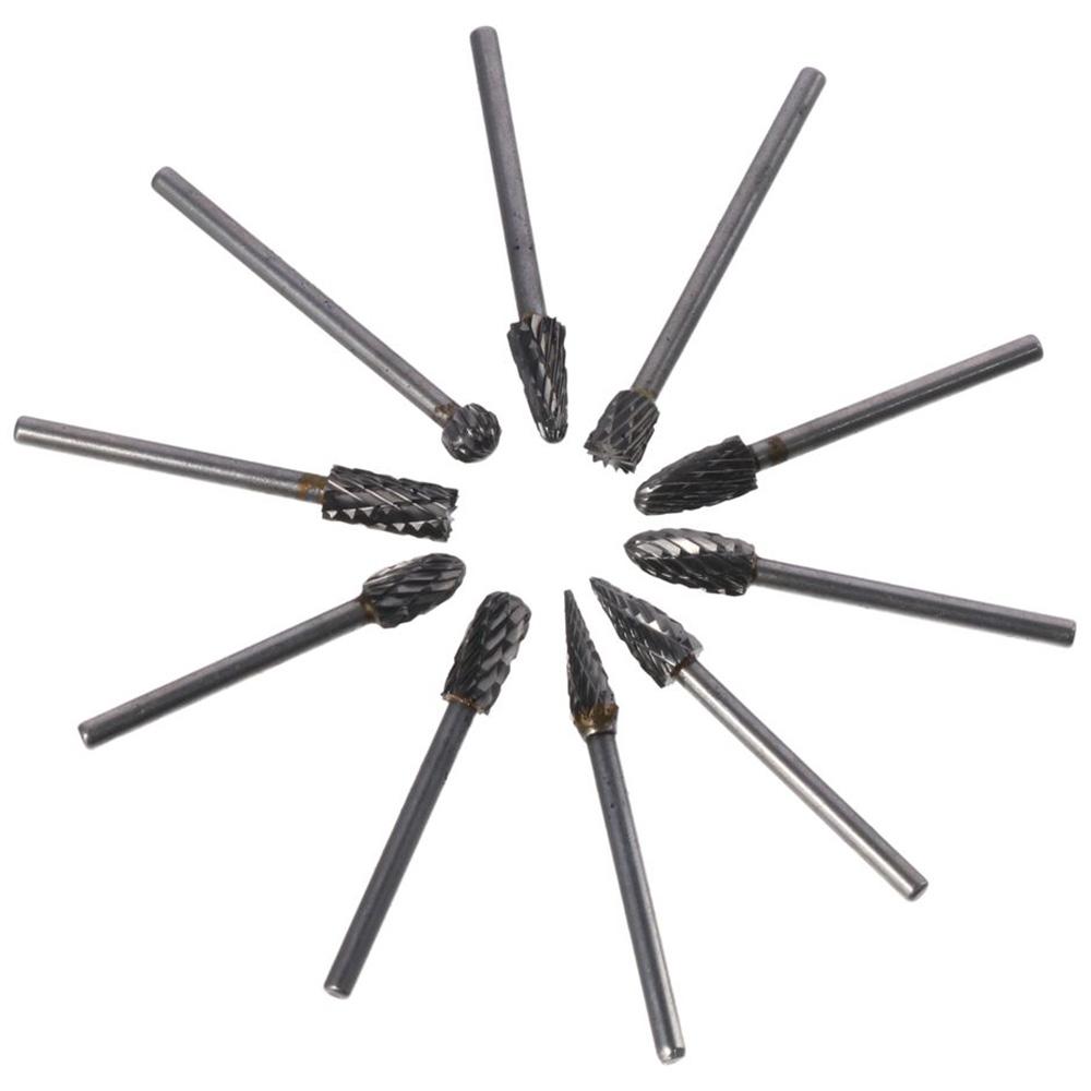 Электрическая шлифовальная головка из карбида вольфрамовой стали для фрезерного станка Dremel Burr Drill Bits Rotary Tool