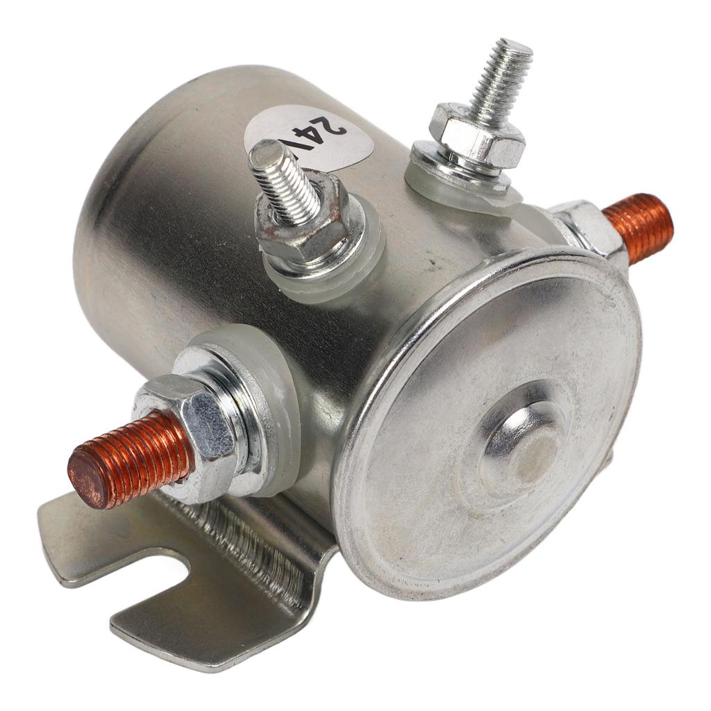200A 24V Motor Starter Relay 1114208 Dustproof Starter Relay Solenoid for Winches Boats Club Car