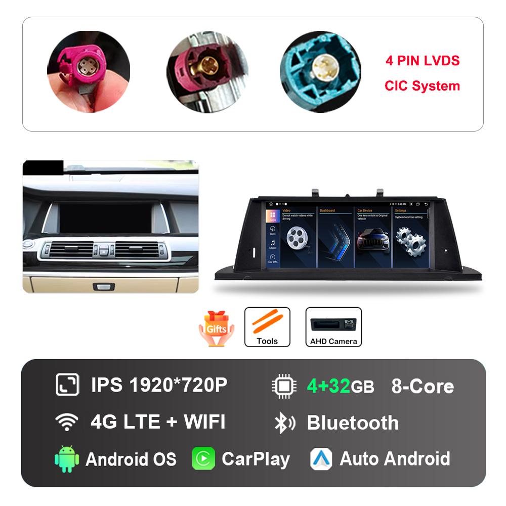 10.25 inch for BMW 5 Series F07 GT 2011 - 2017 CIC NBT System DSP Stereo GPS HD Touch Screen Android Car Radio Multimedia Player