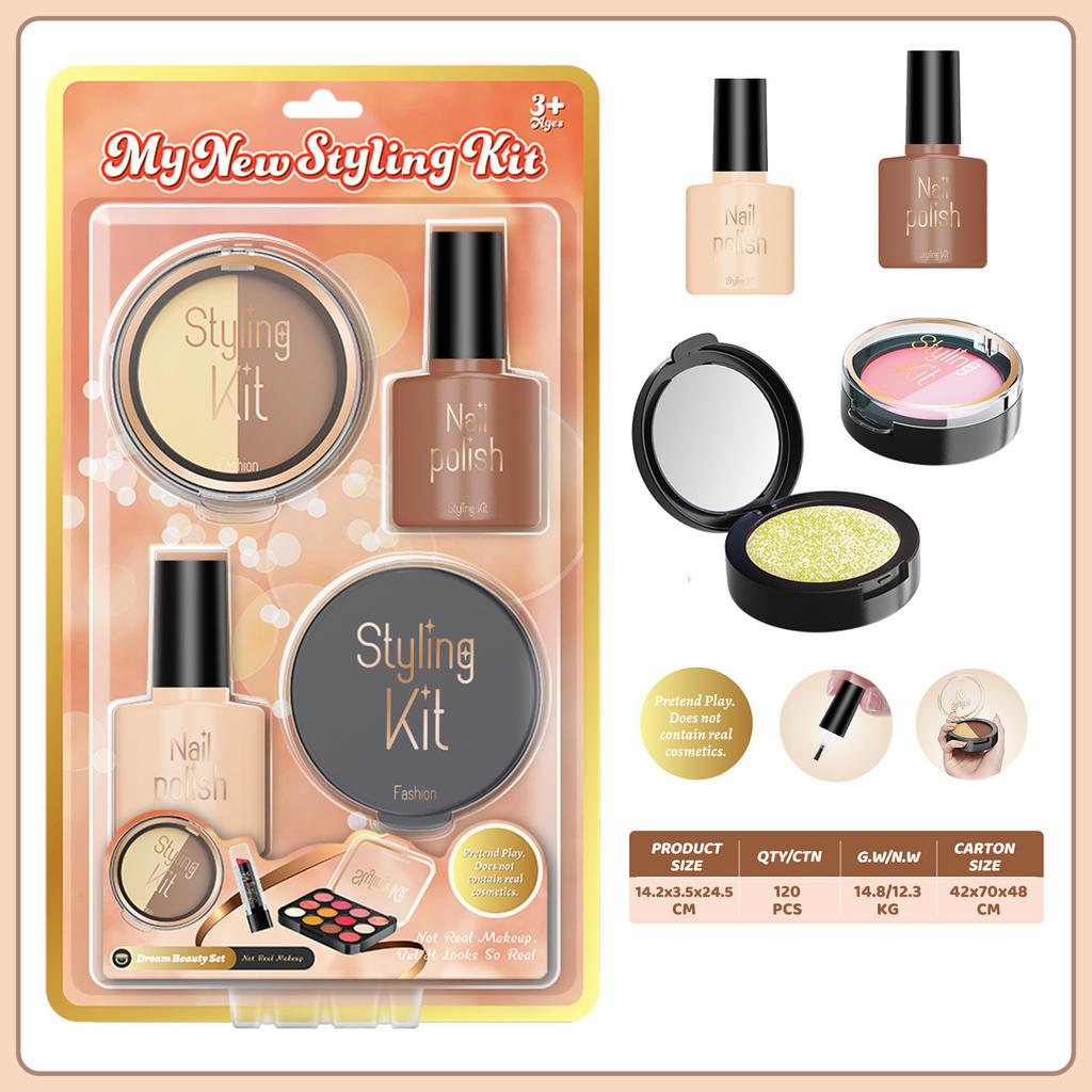 Girls Simulation Dressing Non-Smearing Makeup Children Cosplay Play House Toys Cosmetics Set