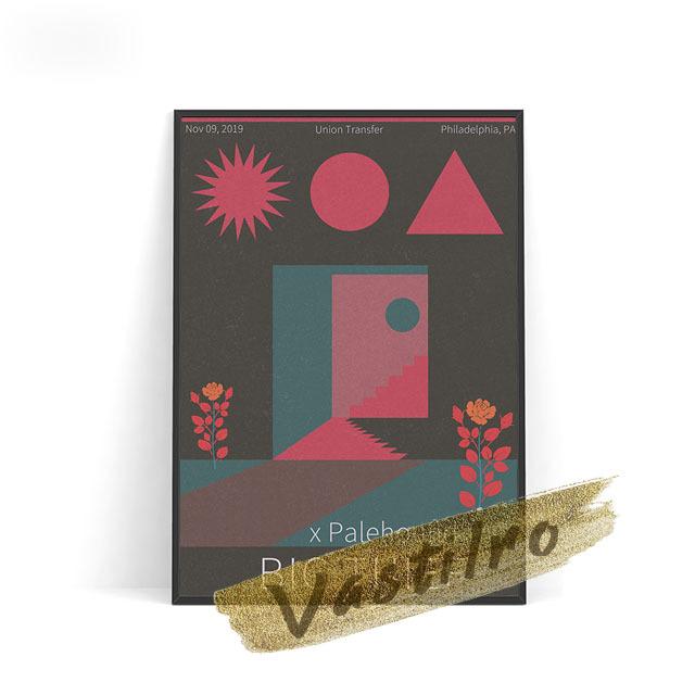 Рок-группа певец ретро постер популярная музыкальная звезда настенная живопись на холсте