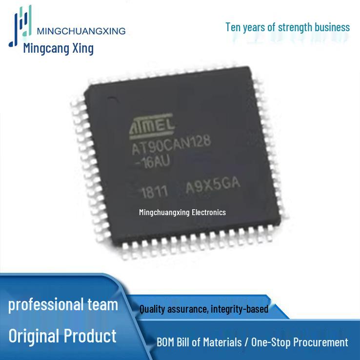 AT90CAN128-16AU TQFP-64 IC, Brand New, In Stock