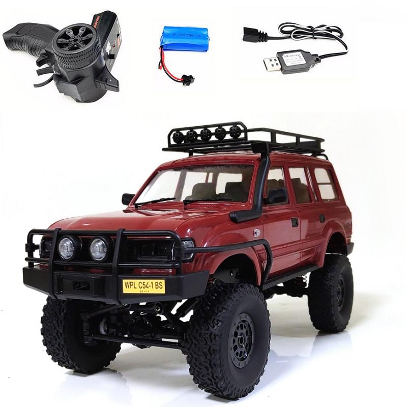 WPL C54-1 4WD 2.4G Внедорожник LC80 Машина на радиоуправлении RC Гусеничный Багги Движущаяся Машина Детские Машинки на Батарейках Подарок для Мальчиков