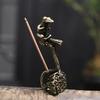 New Creative Shape Handmade Crafts Home Decor Retro Brass Lotus Seed Ornaments Animal Miniature Tea Pet Aroma Stove Gifts