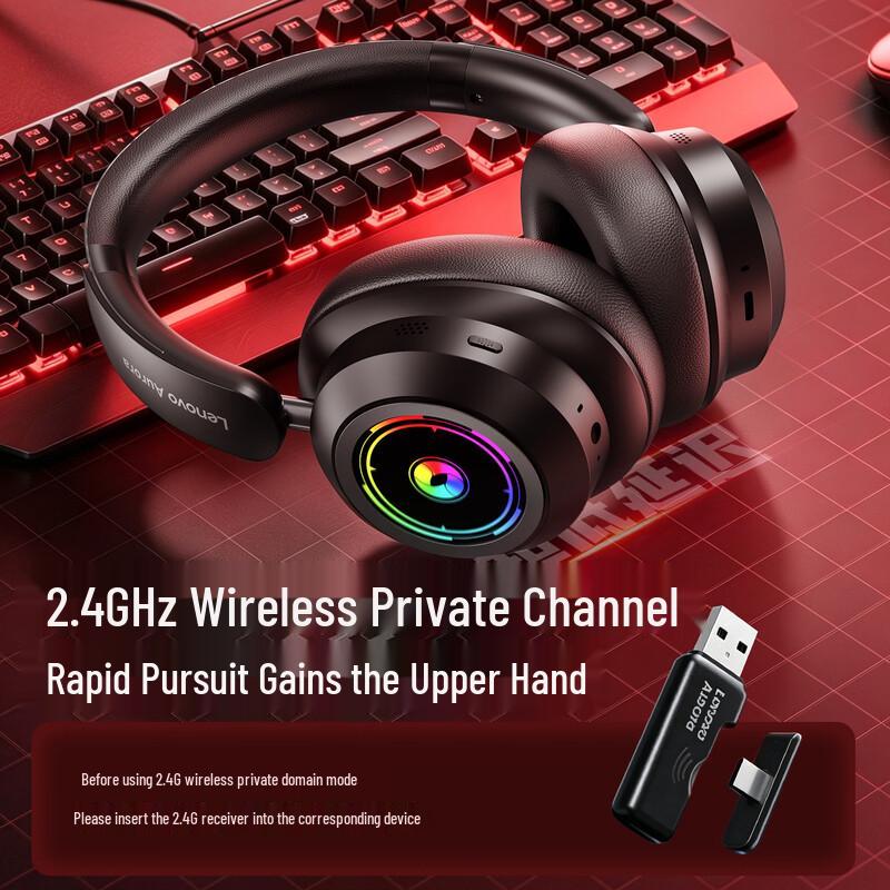 Lenovo Беспроводная игровая гарнитура Aurora GH15 с 4 режимами