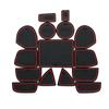 15PCS Anti-Slip Gate Slot Mat Rubber Coaster for Jeep Grand Cherokee 2011-2014 2015 2016 2017 2018 WK2 Accessories