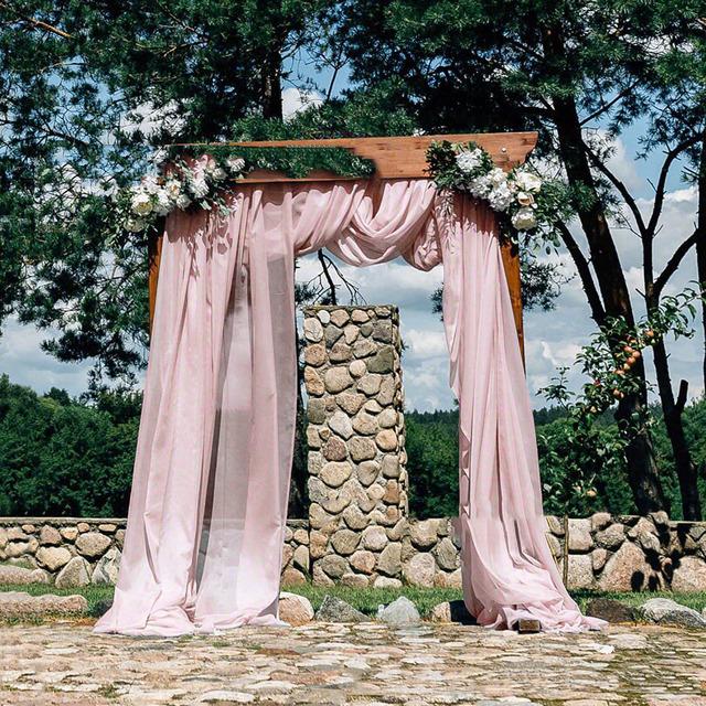 300/600 см шифоновая драпировка тюль занавес открытый свадебная арка фон декор Хэллоуин вечерние Декор событий вуаль реквизит для фотографий