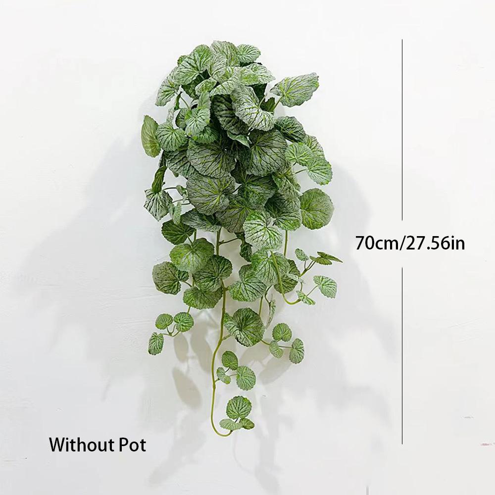 40-100cm Fake Hanging Plants Artificial Begonia Plant Vines Silk Plant Wall Leaves Tropical Scindapsus Plant For Home Garden