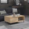 Coffee Table, Sonoma Oak, 90x60x35 Cm, Wood-based Material