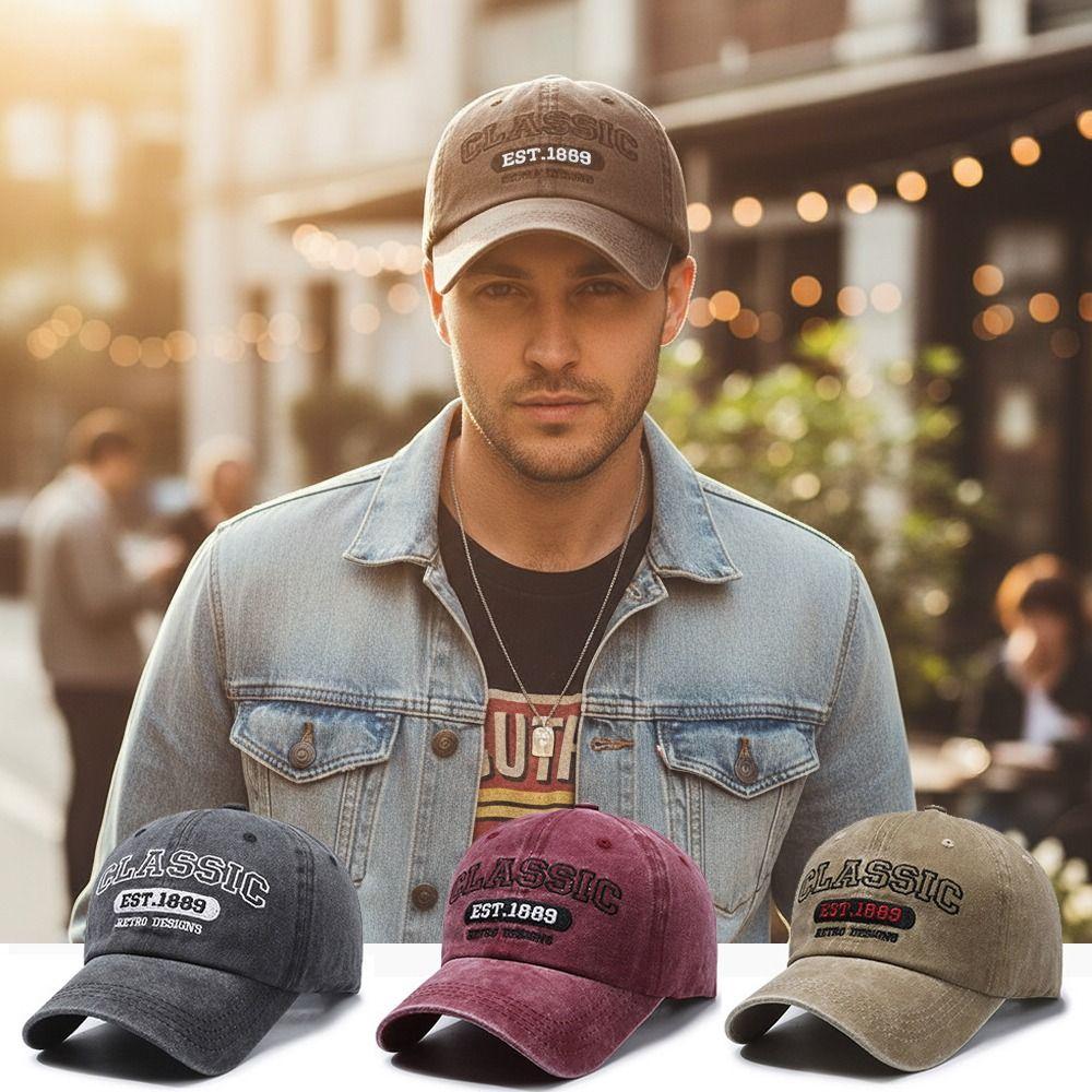 Visor Peaked Cap Classic EST.1889 Sunscreen Hats Fashion Casquette For Man Women