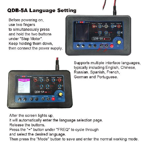 QDB4A QDB-5A Тестер автомобильных датчиков Осциллограф PWM-драйвер Мультиметр Симулятор зажигания и форсунок Драйвер шагового двигателя Диагностический инструмент