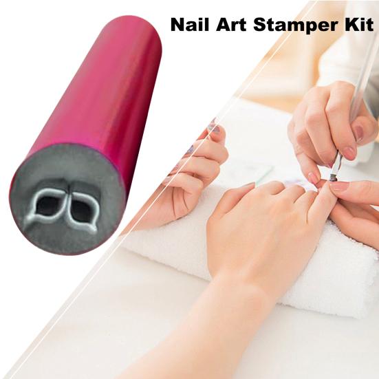 Nail Art Stamp Pen Set 1/4/6Pcs Nail Stamper Kit for DIY Nail Art Designs Nail Stamper Printer for Women Girls