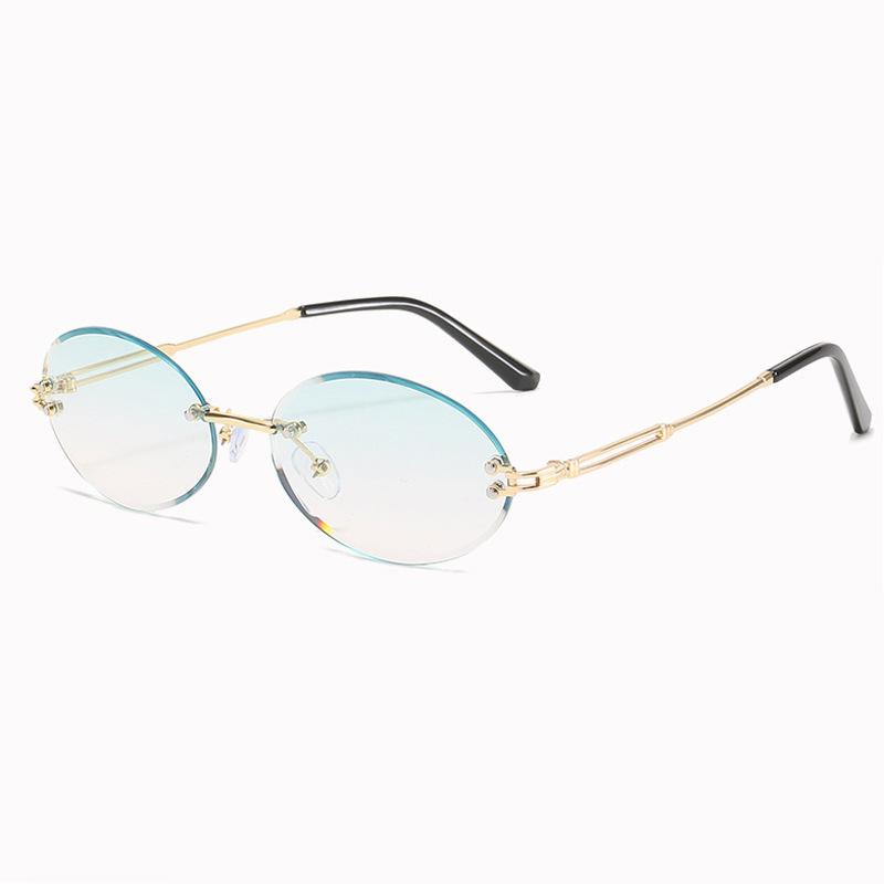 Женские солнцезащитные очки Персонализированные безрамные солнцезащитные очки с отделкой Очки
