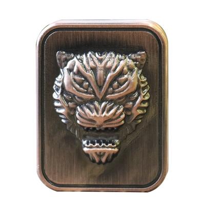 Голова Тигра Fidget Механический Слайдер Магнитная Толкающая Карточка Толкающая Пластина Тактильная Монета Сенсорная Игрушка EDC Металлическая Игрушка для Снятия Стресса