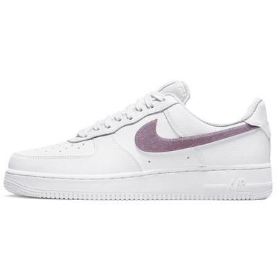 Air Force 1 Low Glitter Swoosh - Canyon Purple Женские кроссовки Белый Серый-Туман DH4407-102