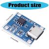 TP4056 5V 1A Battery Charging Board with Microed USB Microphone Double LED Lights High Efficiency