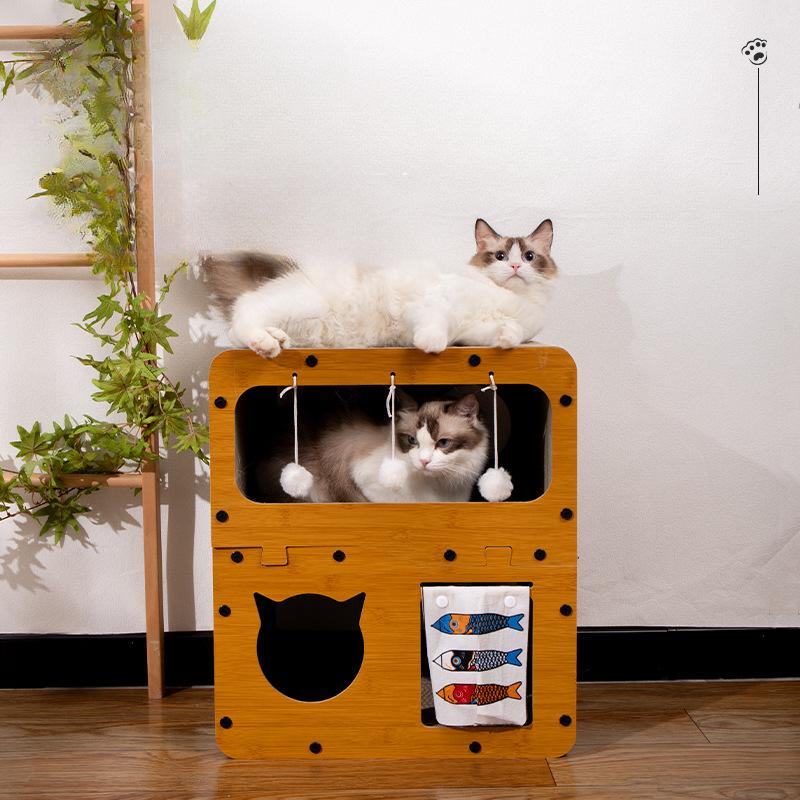 Дверной занавес, двухслойная кошачья голова, когтеточка для кошек, гофрированная бумага, износостойкая и устойчивая к царапинам, интегрированный домик для кошек