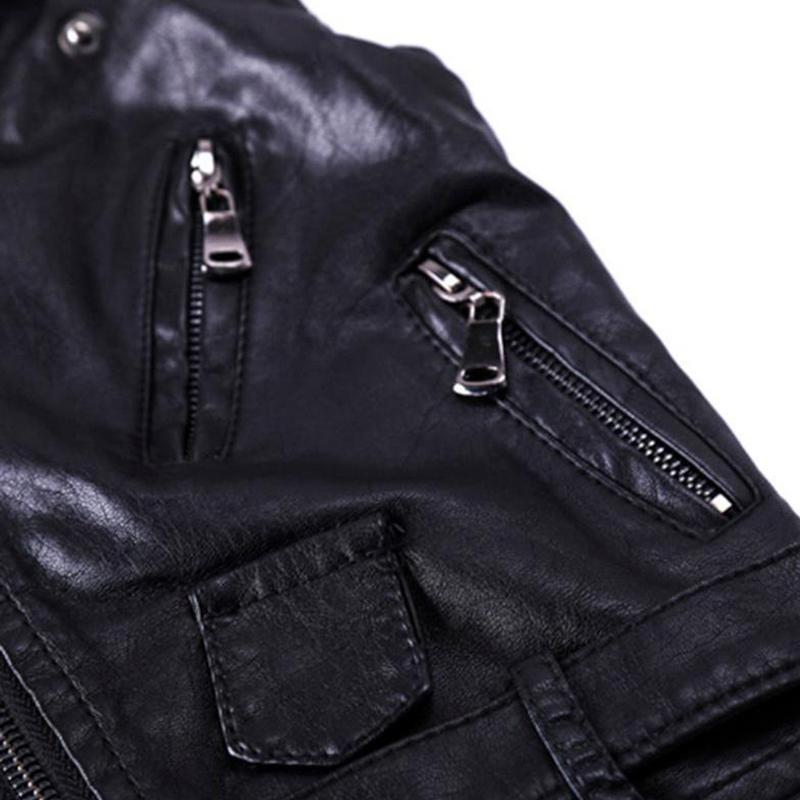 Детский жилет для мальчиков Жилет-куртка Весна Осень Однотонный Детский жилет Мальчик Искусственная кожа Без рукавов Верхняя одежда Одежда