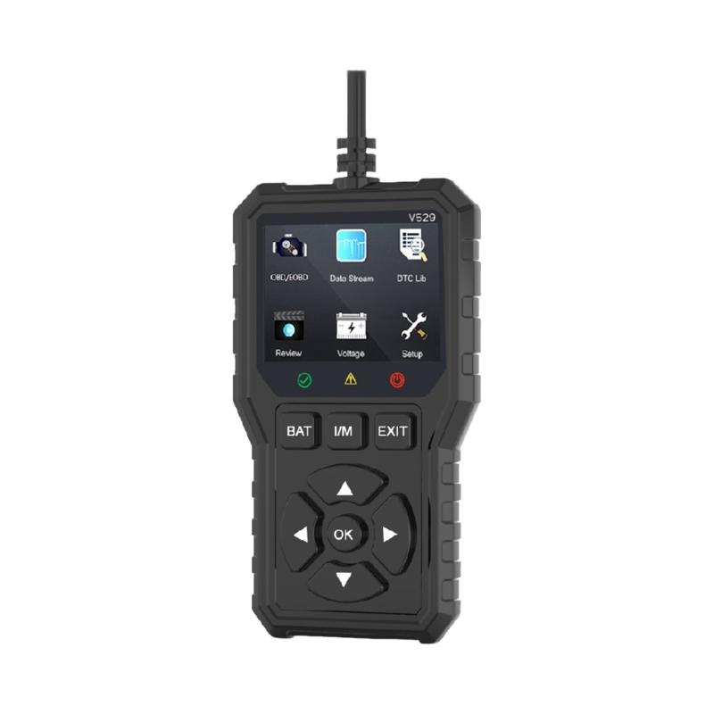 2.8Inch Screen Advanced Car Diagnostic Tool With 35000+ Code Library And Silicone Button Code Search For Quick Diagnosis