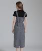 AVIREX BELT PRINT DENIM JUMPUR SKIRT women's S 010 black 783-5116605