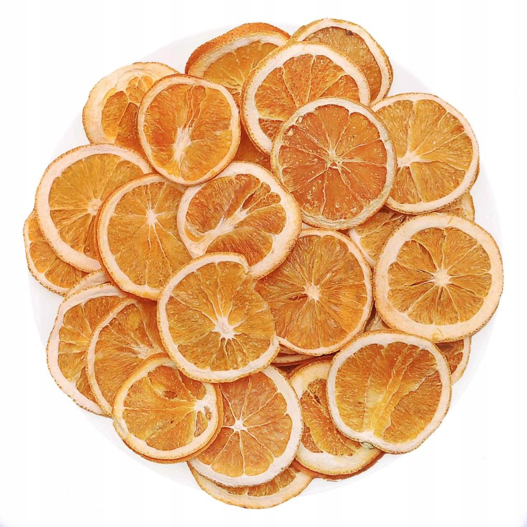 Suszone Pomarańcze w plastrach - 1kg Jadalne