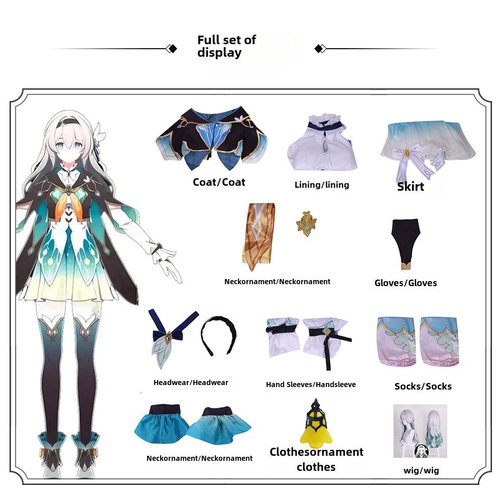 Groundhog Star Dome Railway Firefly Аниме Косплей Костюм