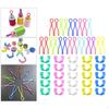 25Pieces Sewing Thread Bobbin Holder Clips , 25Pcs Plastic Long 2.7inch for Embroidery
