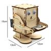 Wooden Material Robot Eating Coin DIY Puzzle Games Creative Assemble Kit  For Kid