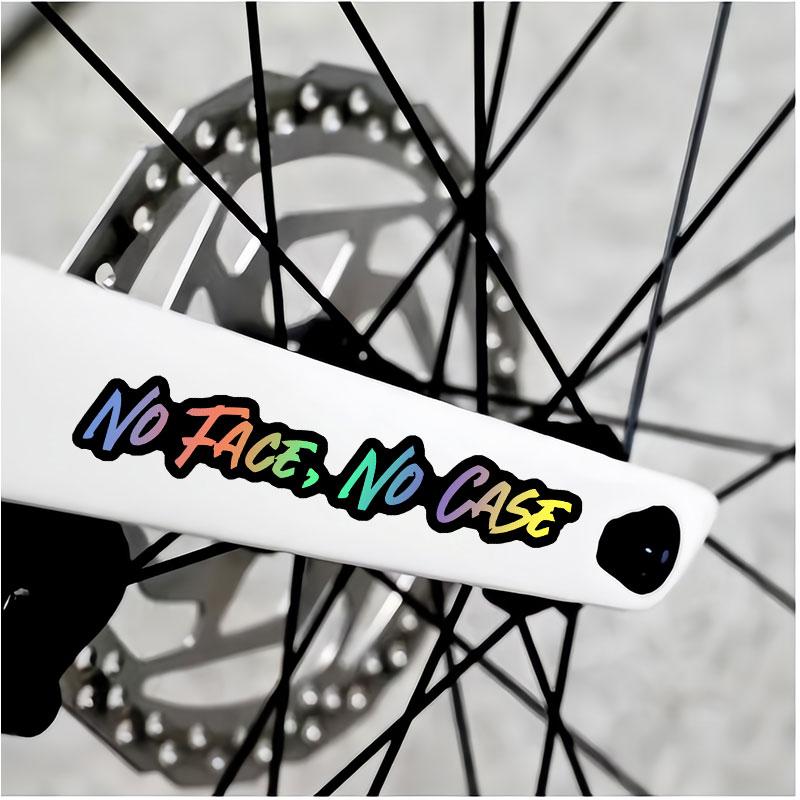 1PC NO FACE NO CASE Motorcycle helmet Stickers Waterproof Bicycle Top Tube Motorbike Fuel Tank Universal Durable Vinyl Decals