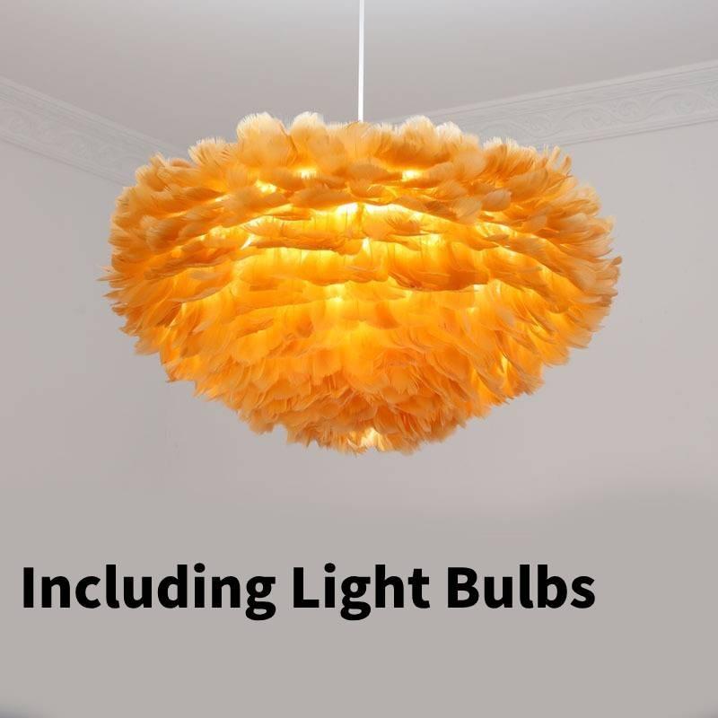 Потолочный Белый Перьевой Подвесной Светильник Абажур Современный Люстра Абажур Лампа Напольный