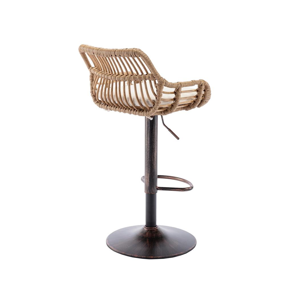 The modern bar stool set consists of two adjustable footstools, suitable for kitchens and dining rooms