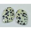 15.85Cts. Natural Dalmation Jasper (14mm X 21mm Each) Cabochon Match Pair SK-2525