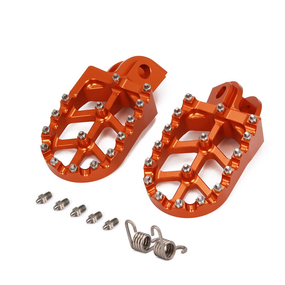 Footpegs Motorcycle Aluminum Foot Pegs Pedals Rest for KTM SX SXF EXC EXCF XC XCF XCW XCFW SMC 65 85 125 150 200 250 350 450 530
