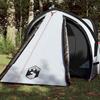 Dome Camping Tent for 2 Persons White & Dark Waterproof