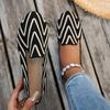 Fashion Women Flats 2025 Fashion Casual Loafers Spring Autumn Flat Shoes Women Pointed Knitting Elastic Loafers Comfortable Flat Shoes