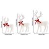 S/M/L White Reindeer Christmas Ornaments Decoration Christmas Tree Pendants Xmas Elk Home Decor Navidad Natal Gift