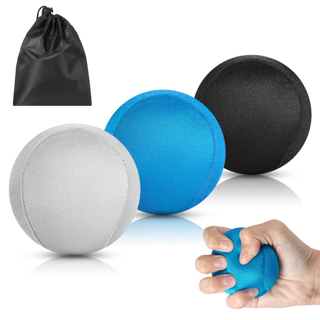 3pcs Hand Trainer Balls Finger Trainer Ball for Stress Relief Strength Training