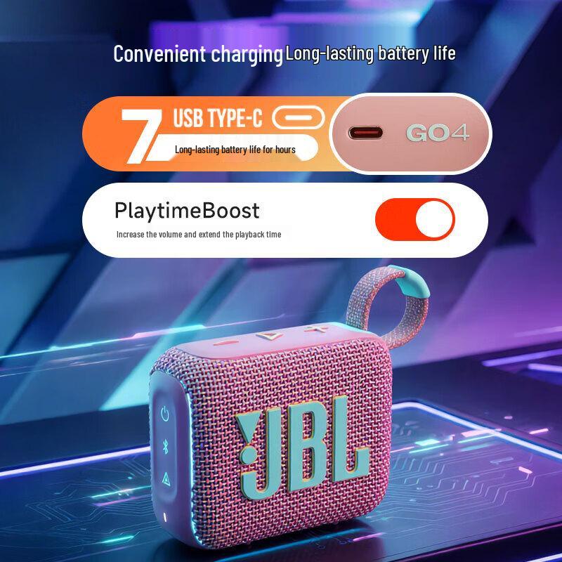 JBL Портативная Bluetooth-колонка GO4, штекер CN (адаптер в комплекте) (Китайская версия)