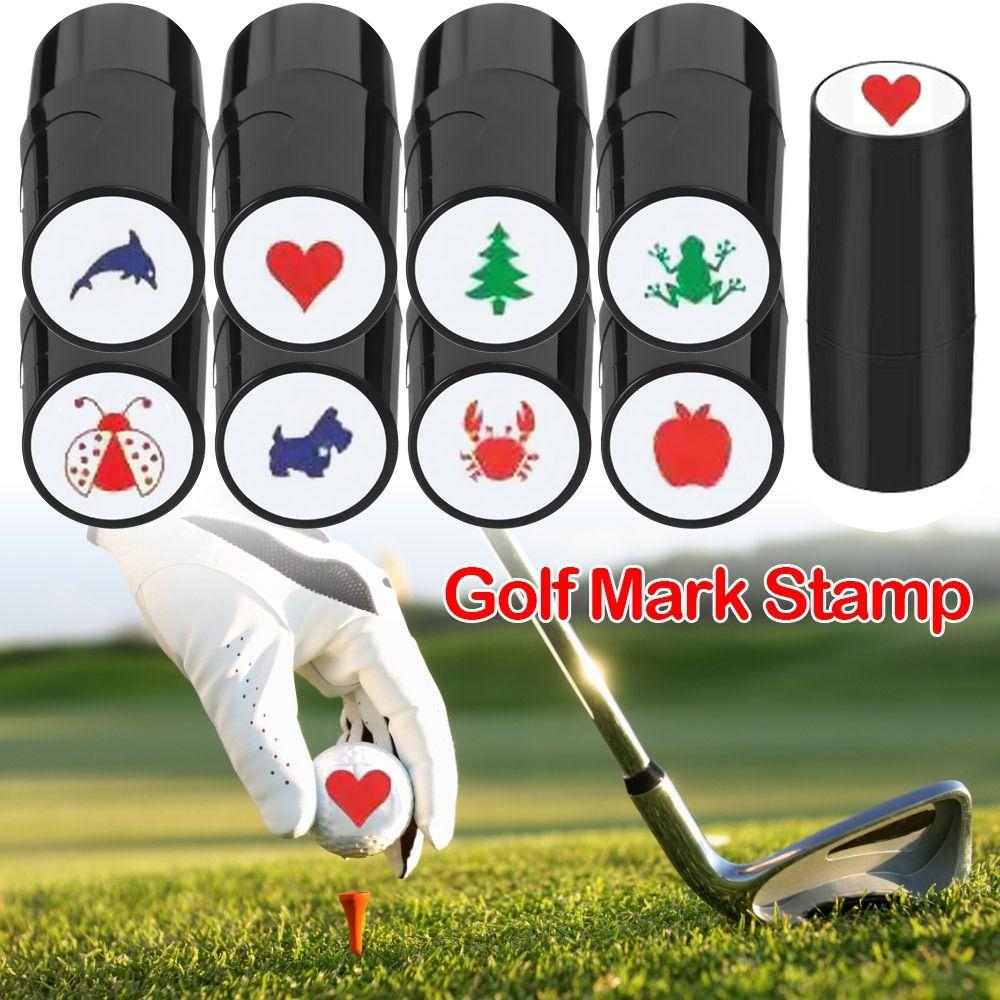 Durable Plastic Golfer Gift Mark Seal Golf Ball Stamper Golf Accessories Golf Stamp Marker