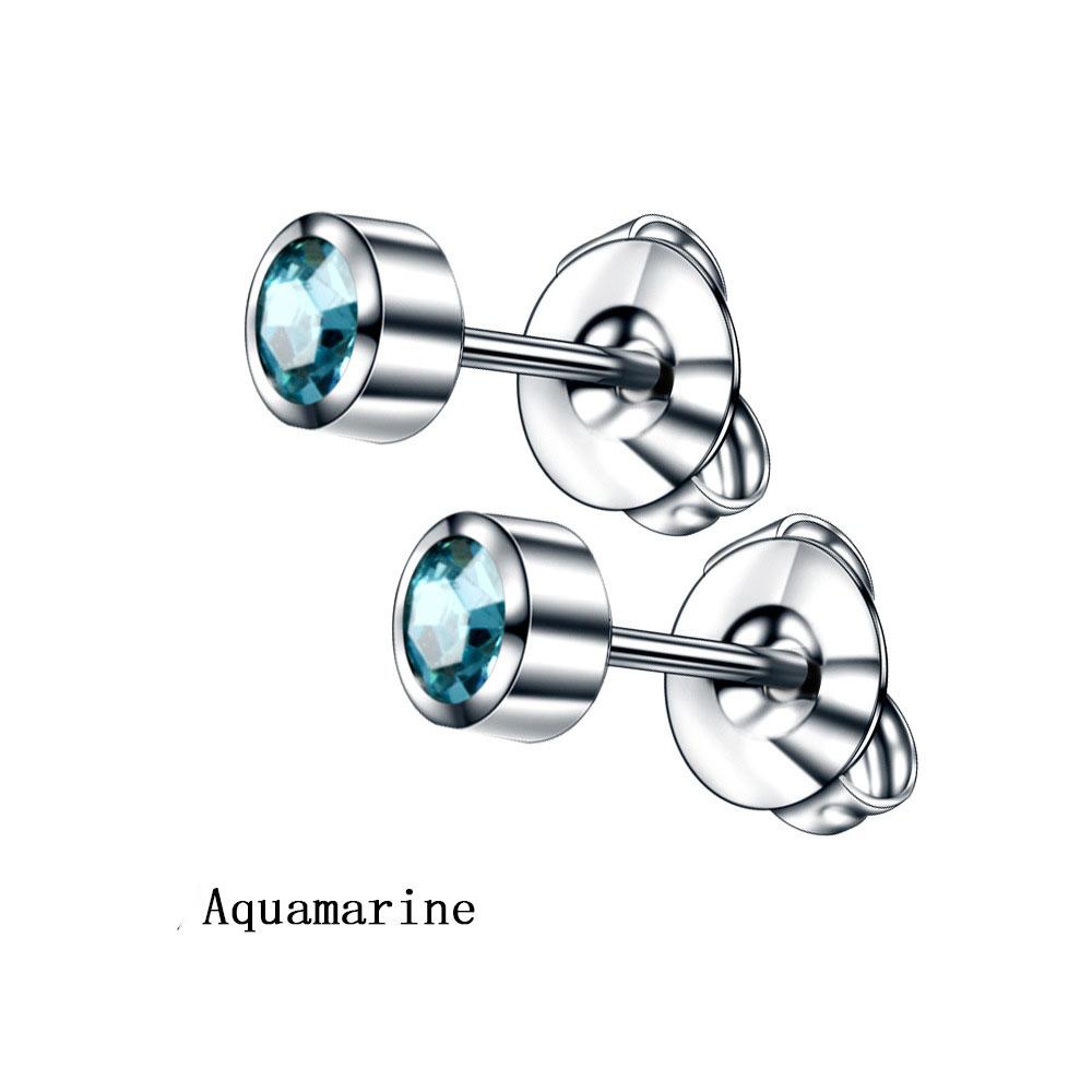 2 шт./1 пара ювелирных изделий для тела серьги-гвоздики с драгоценными камнями серьги для прокалывания хряща уха золото/серебро пистолет для камней по знаку зодиака 316 нержавеющая сталь аксессуары для козелка
