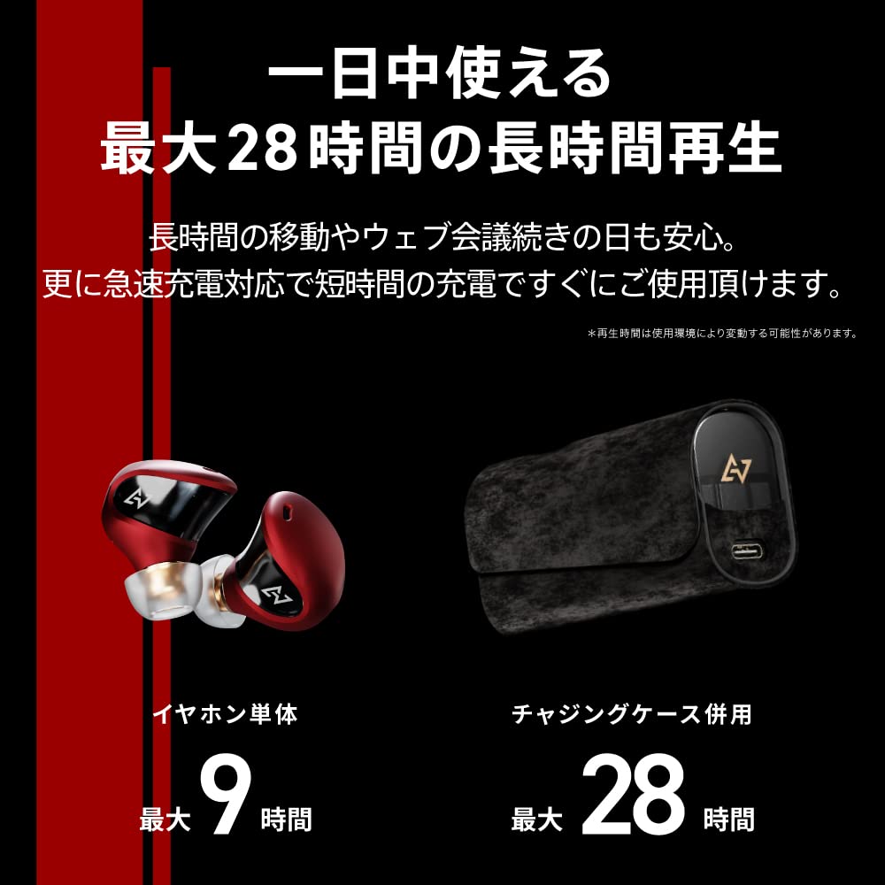 AVIOT Noise Canceling Earphones Aina The End Collaboration Model High Resolution Compatible BA Driver Equipped with Hybrid Active Noise Cancelling Up