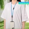 Универсальный шнурок для телефона, шнурок-ремешок против потери, съемный цветной шейный шнур, страховочная привязь для телефона, цепочка-брелок, веревка с картой